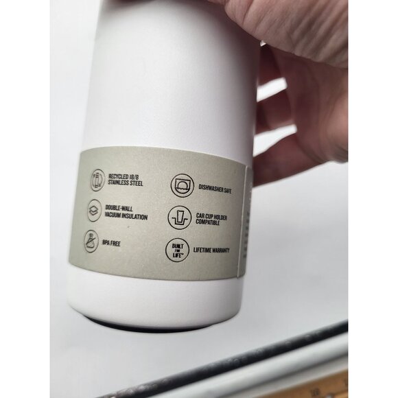 Stanley 10 Oz The Everyday Slim Can Cooler Frost White Vacuum Insulated - Picture 6 of 8